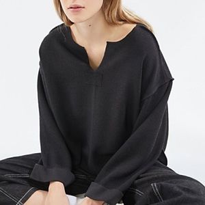 Urban Outfitters inside out notch neck top